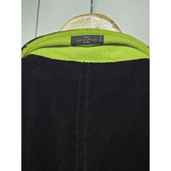 ETRO Velvet Velour Dark Brown Single Button Jacket Size 52 Length 30" Chest 38" - Picture 5 of 7